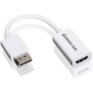 [GDPHDW6/RFB] Cable A/V IOGEAR - 7,08" DisplayPort/HDMI - para Dispositivo de V&iacute;deo, Proyector, Monitor, TV, iMac, MacBook, Monitor, Ordenador, Tarjeta gráfica, PC, HDTV - 12