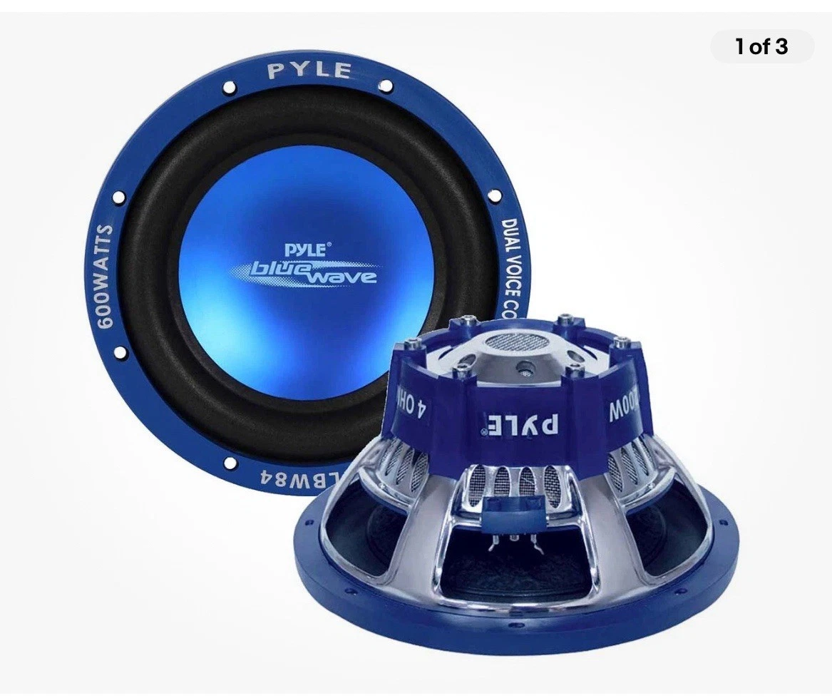 [PLBW84/RFB] Pyle Blue Wave PL-BW84 Woofer - 600 W PMPO - 1 Pack - Refurbished