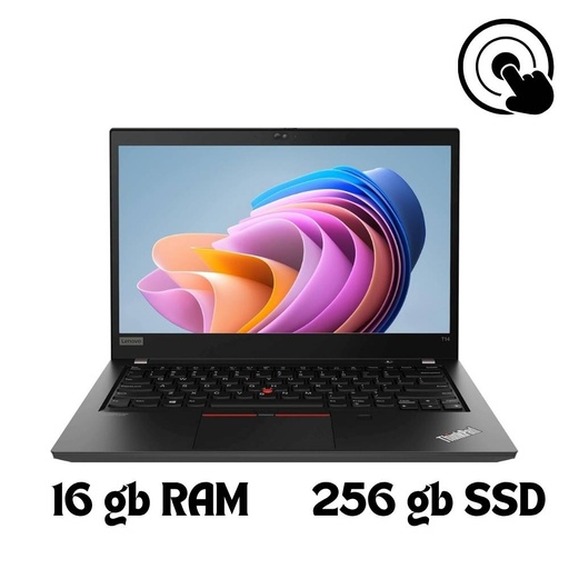 Laptop Lenovo ThinkPad T14 Gen 1 14” Touchscreen, Intel Core i5-10310U, 16GB RAM, 256GB SSD, Windows 11 Pro – Negro con Teclado Iluminado, Cámara y Lector de Huella