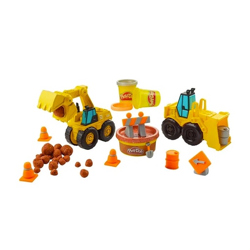 [6305097640510/NEW] Set Play-Doh Wheels Excavadora y Cargadora de Construcción con Masa de Construcción