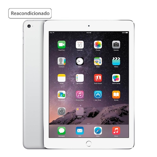 [MH2V2LL/A-GRB/BDL/USD] Apple iPad Air 2 MH2V2LL/A -16GB Wi-Fi + Celular Plata Grado B (Reacondicionado)