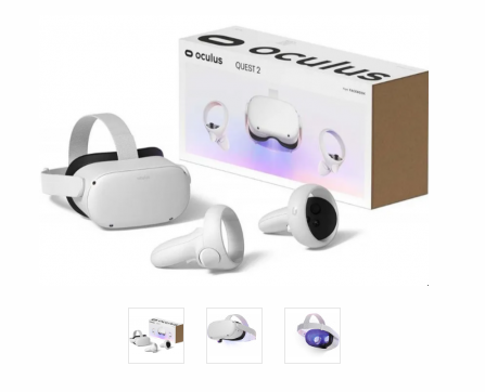 [899-00182-02-GRB/RFB] Refurbished Oculus Kit Lentes de Realidad Virtual Quest 2 Advanced, 128GB, Blanco Grado B
