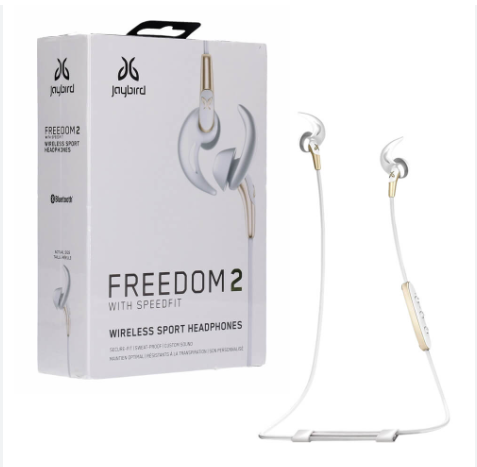 [985-000746/OB] Auricular JayBird Freedom 2 Inalámbrico Intrauricular, Diadema para Cuello Est&eacute;reo - Dorado