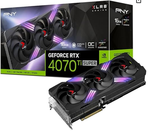 [VCG4070T12TFXPB1/OB] OPEN BOX TARJETA DE VIDEO PNY XLR8 RTX 4070 TI 12GB TRIPLE FAN RGB