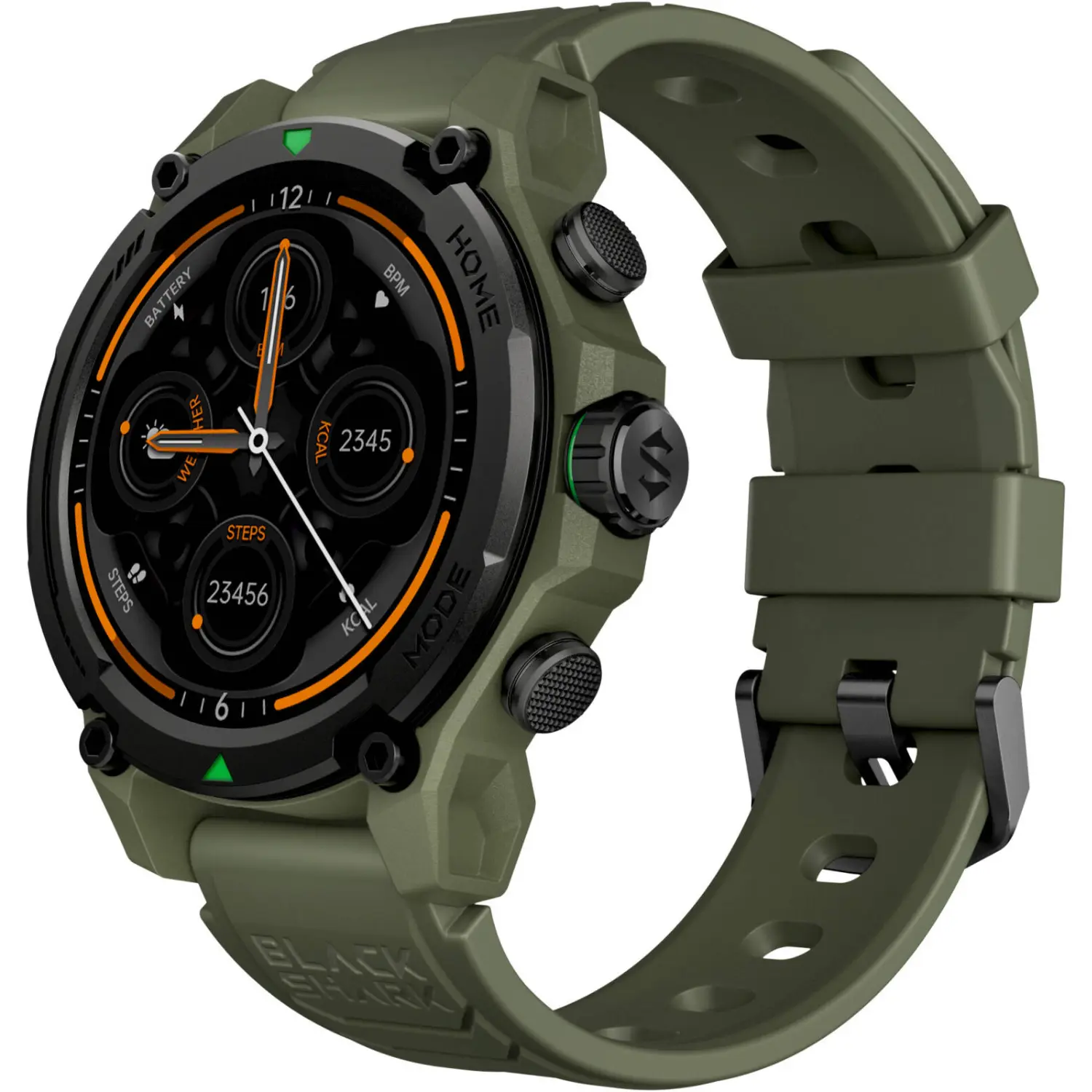 [BKSH-WATCHGS3-GN/NEW] Black Shark GS3 Smartwatch – Pantalla 1.43″ AMOLED, 21 días de batería, Llamadas Bluetooth, Resistencia deportiva, Color Green
