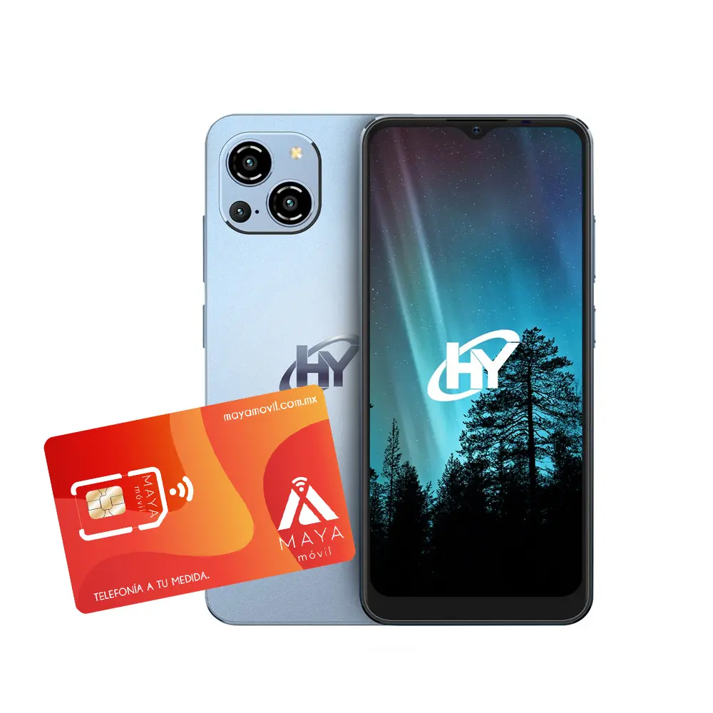 [HYPROX-AZUL-PLAN-PRE-30D/NEW] Smartphone HYLine Pro-X - Azul + SIMM Maya Móvil Eco 2GB por 30 días
