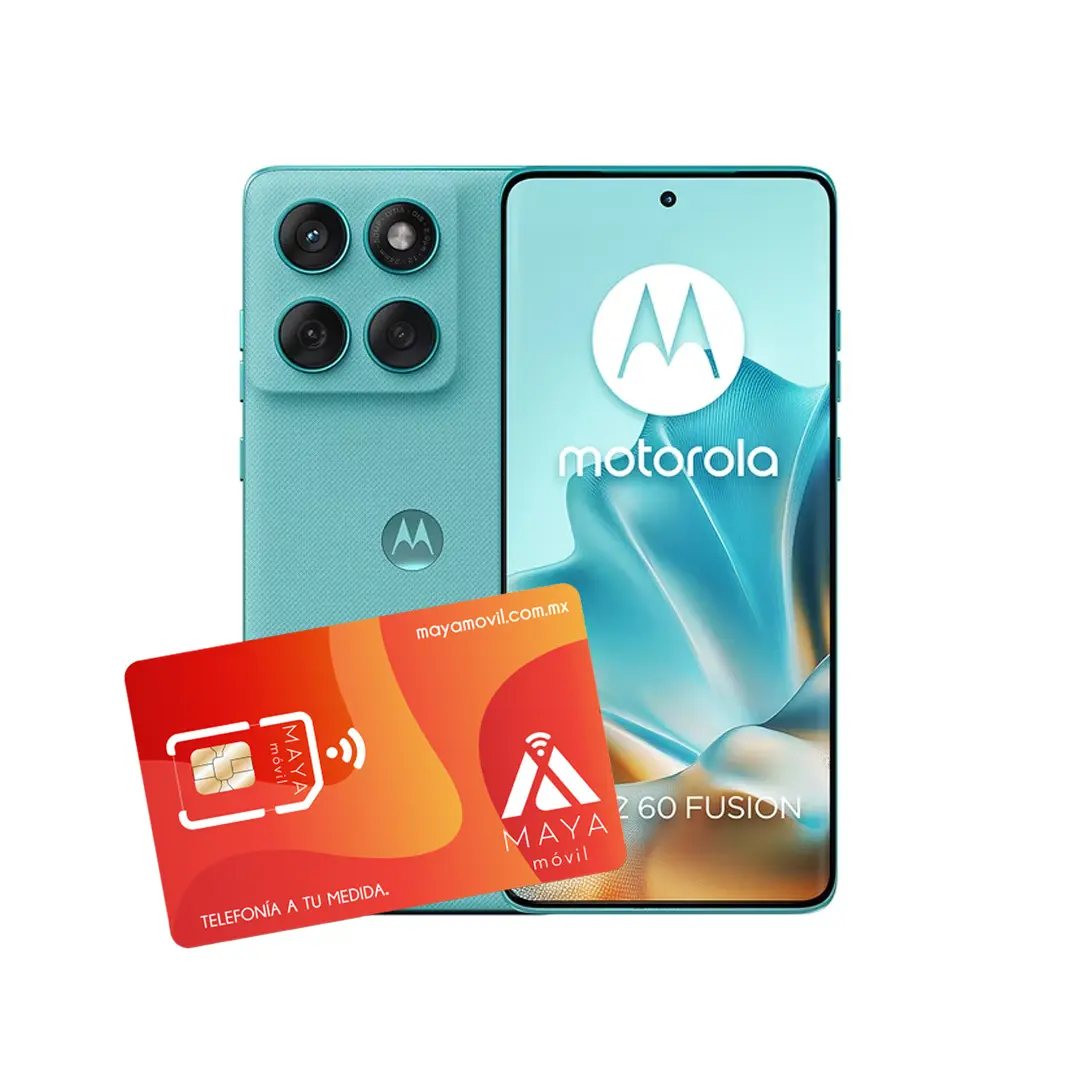 [EDGE60-BLUE-PLAN-PRE-30D/NEW] Motorola Edge 60 Fusion 5G- azul 256GB 8GB RAM + SIM Maya Móvil Eco 2GB por 30 días