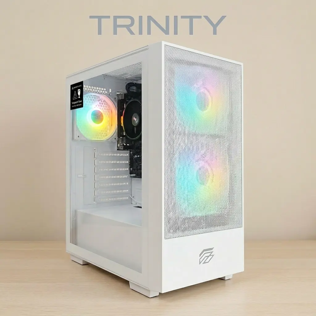 [PCHYTRINITY/NEW] PC HY GAMING Trinity - Blanco - Ryzen 5 5600GT - Ram 16GB - SSD 480GB - Fuente de Poder Cybenetic Bronze