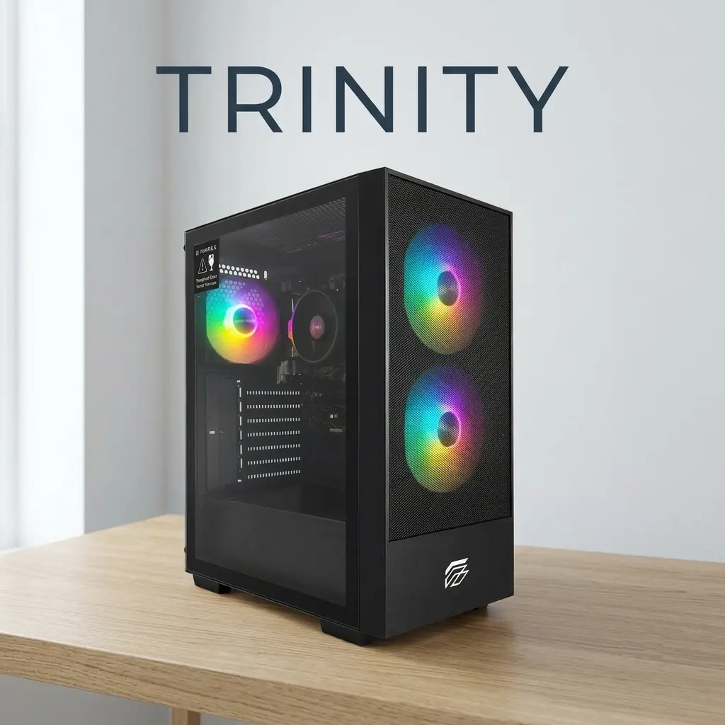 [PCHYTRINITYN/NEW] PC HY GAMING Trinity - Negro - Ryzen 5 5600GT - Ram 16GB - SSD 480GB - Fuente de Poder Cybenetic Bronze