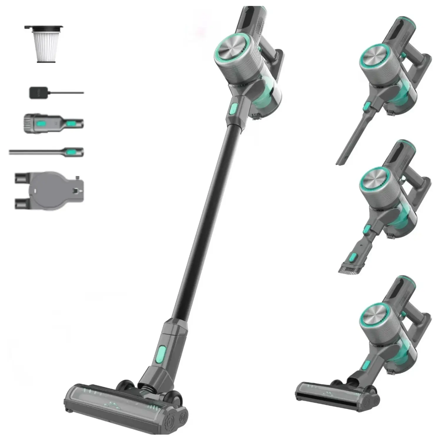 [WCVV2CD/NEW] Wyze Aspiradora Inalámbrica Stick 24KPa 450W Filtro HEPA Ligera para Hogar Pisos y Alfombras