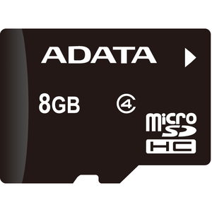 [AUSDH8GCL4-RA1/NEW] Memoria Flash Adata, 8GB MicroSDHC Clase 4, con Adaptador