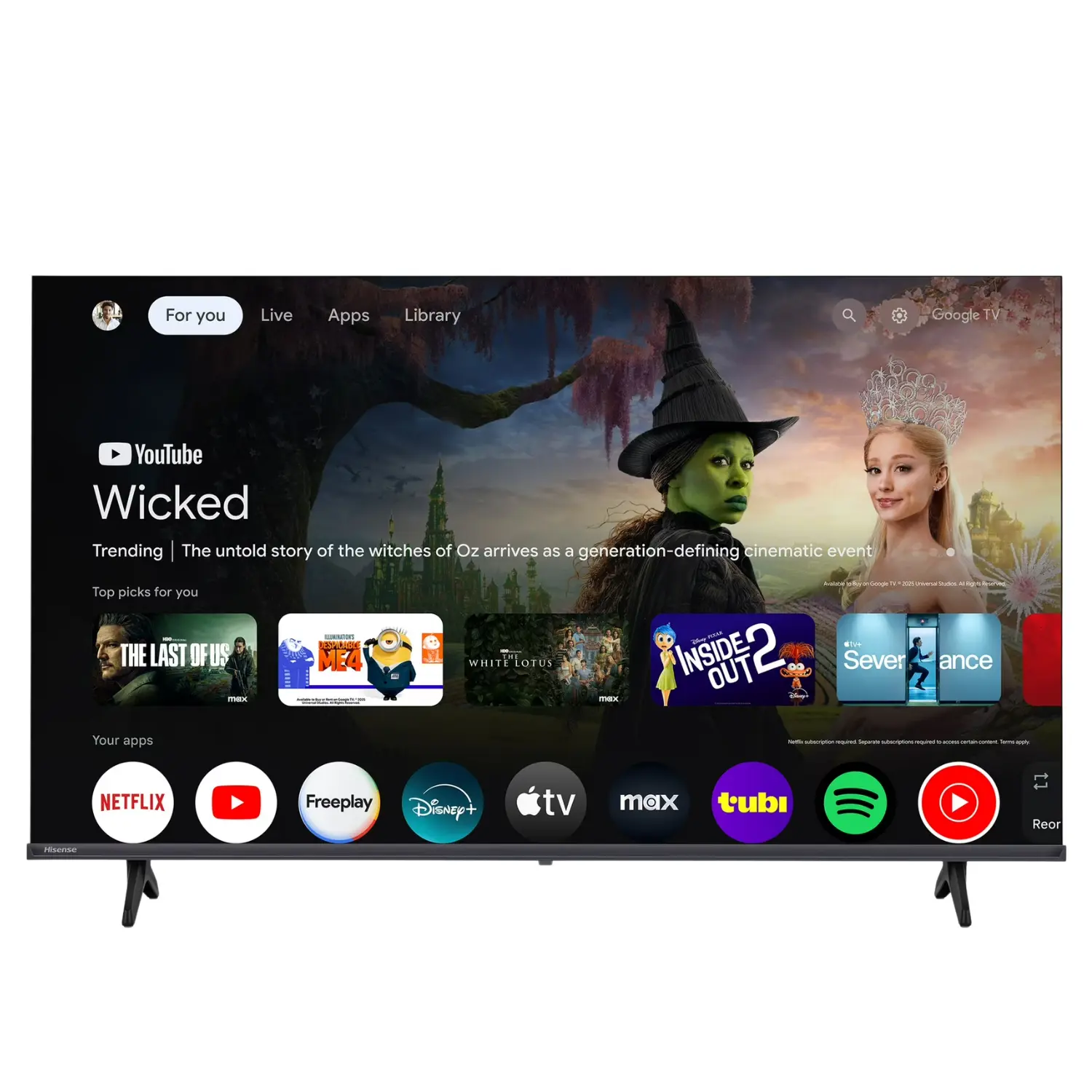 [43H40G/NEW] Hisense 43" Smart TV Full HD Google TV DTS Virtual:X WiFi 43H40G