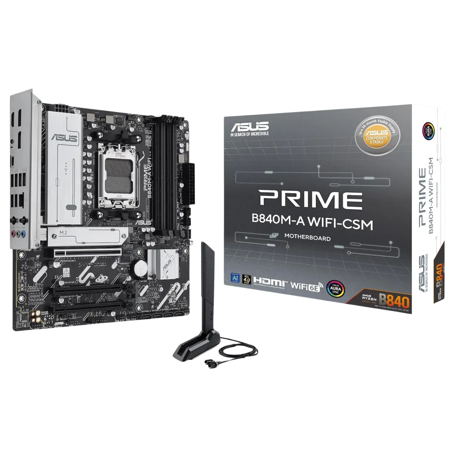 [PRIME B840M-A WIFI-CSM/NEW] ASUS PRIME B840M-A WiFi-CSM Tarjeta Madre DDR5 Micro ATX WiFi